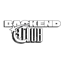 the backend club logo on a white background